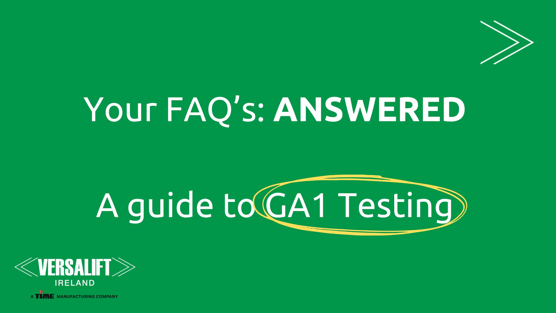 GA1 FAQ for Ireland Businesses